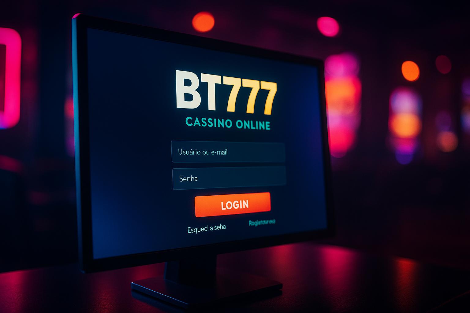 Criar uma nova Conta no plataforma BT777